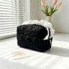 Lace Floral Plaid Makeup Bag Large Capacity Portable Multifunctional Toiletry Bag Cute Travel Storage Bag Cosmetic Accessories