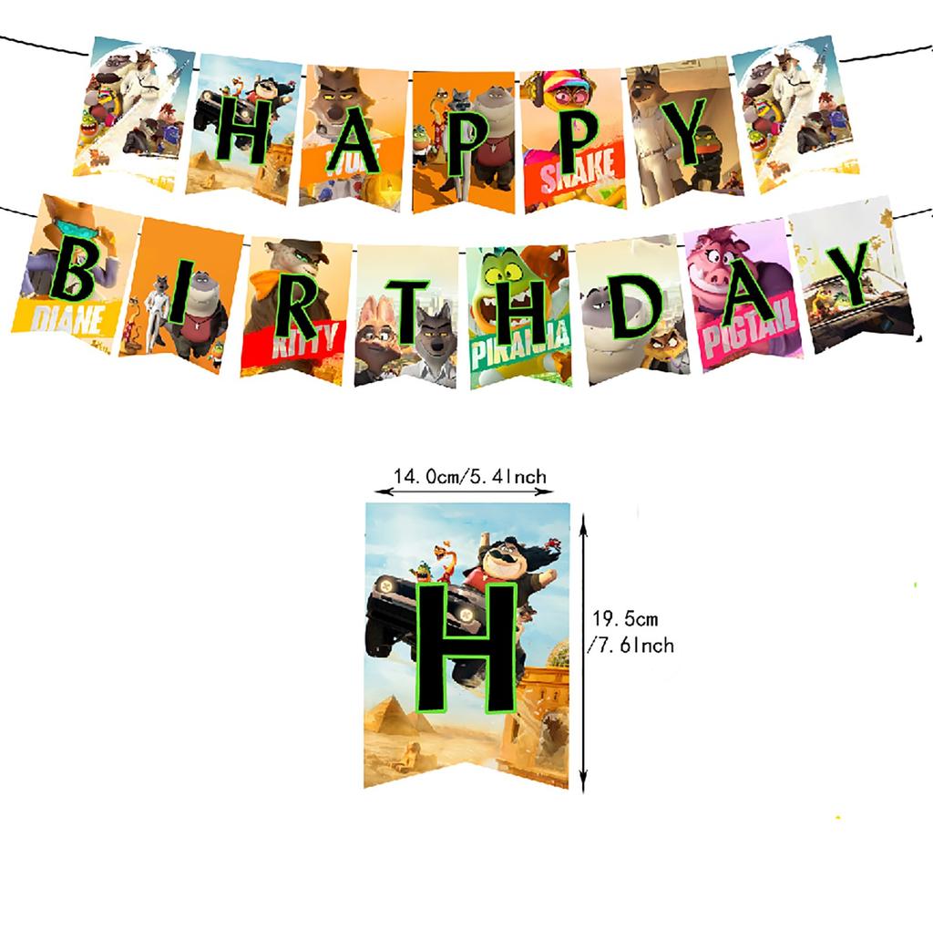 Banner Cake Decoration Suitable For Birthday Party Decoration