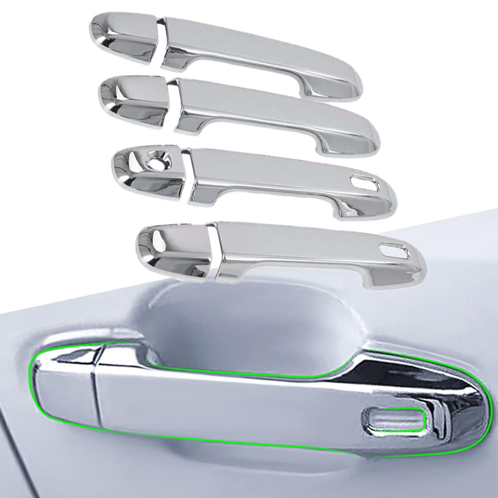 4pcs ABS Carbon Fiber Car Door Handle Cover Trim Sticker For Subaru Crosstrek 2024 2024 Car Styling Accessories