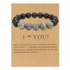 Unisex Natural Stone Beaded Bracelet Couple Gift Bracelet