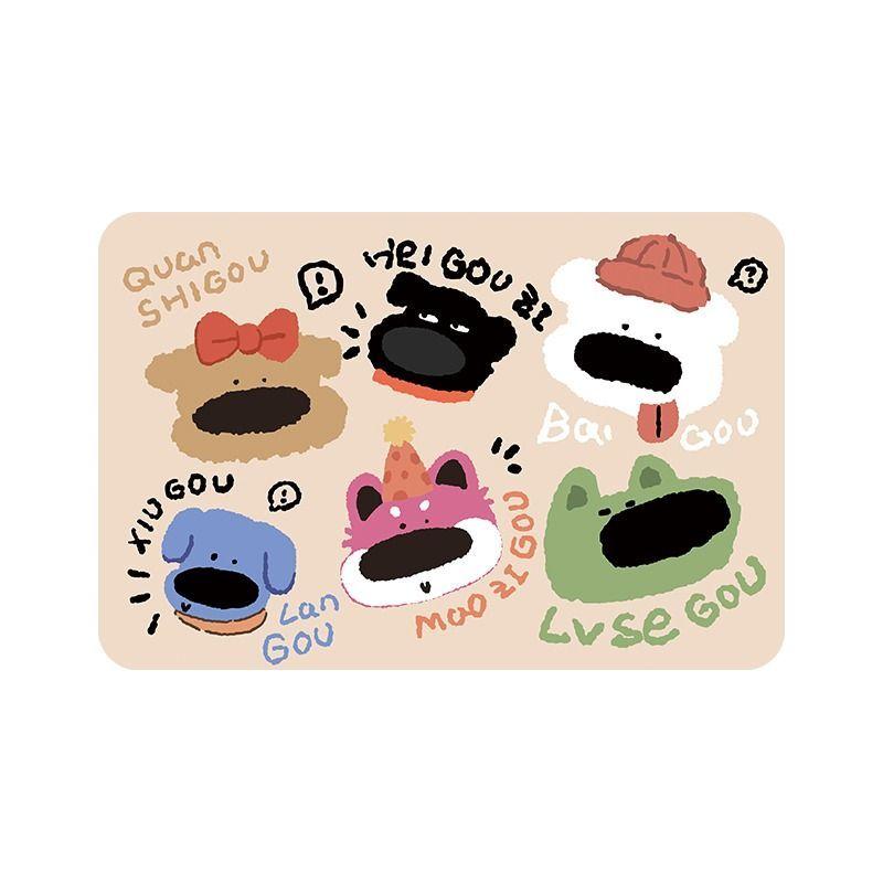 Cartoon cute GOU diatom mud floor mat bathroom absorbent foot mat ins toilet non-slip mat toilet door mat