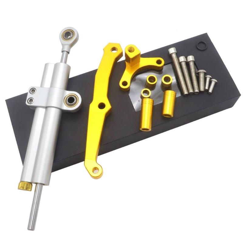 High Strength Motorcycle Steering Damper Bracket Adjustable Damping Motorcycles Stabilizer Mount for Motorbike Z800