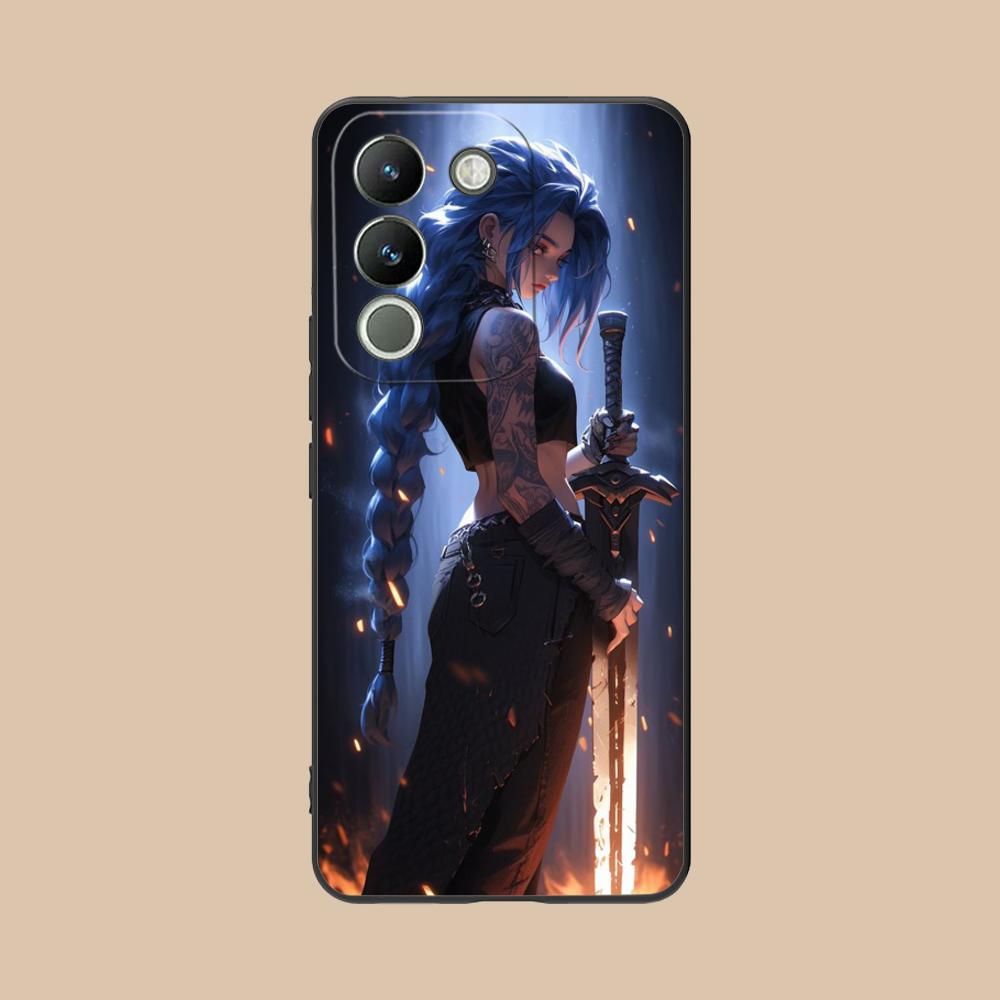 Anime Girl Mobile Phone Case for VIVO V60 V50 V40 V30 V29 V27 V25 V23 Pro Lite 5G Colorful Printing Cover Luxury Cover