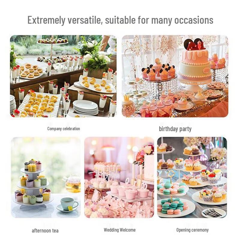 Europäischer Stil Doppelschichtiger Dessert-Präsentationsständer