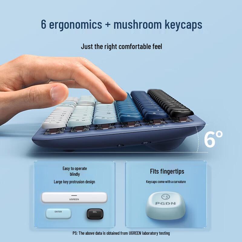 UGREEN Fun+ 84-Key Dual Mode Low-Profile Mechanical Keyboard