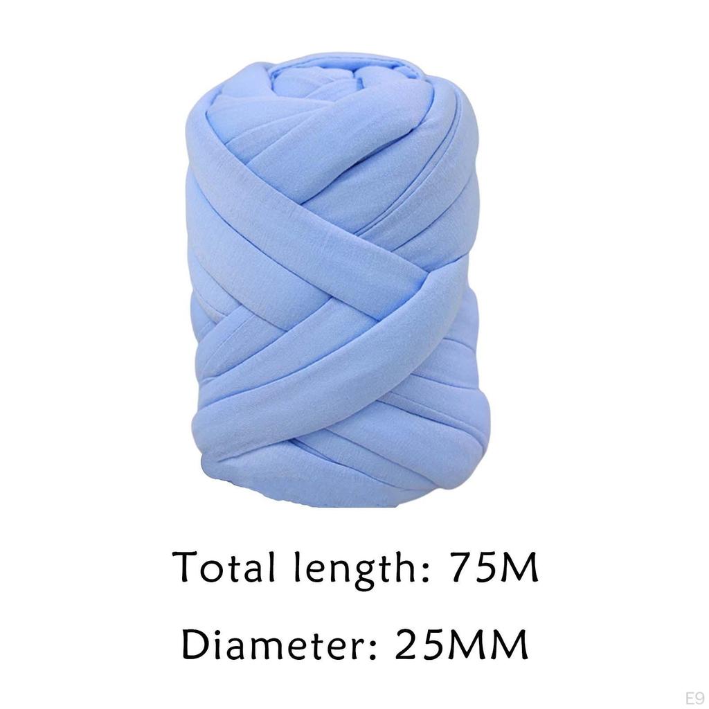 Arm Knitting Yarn for Chunky Braided Knot Throw Blanket DIY, Soft Washable Tube Bulky Giant