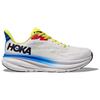 HOKA Clifton 9 Blanc De Blanc Virtual Blue Men Sneakers White 1127895-BVR