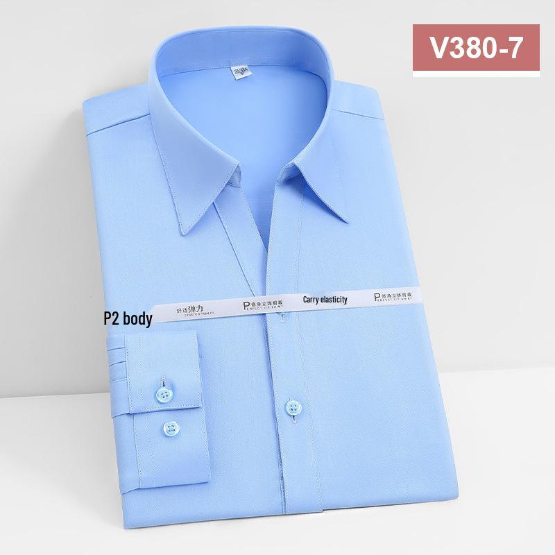 Unisex Long Sleeve Bamboo Fiber Non-Iron Shirt - High Drape and Elastic, Available In Stock.