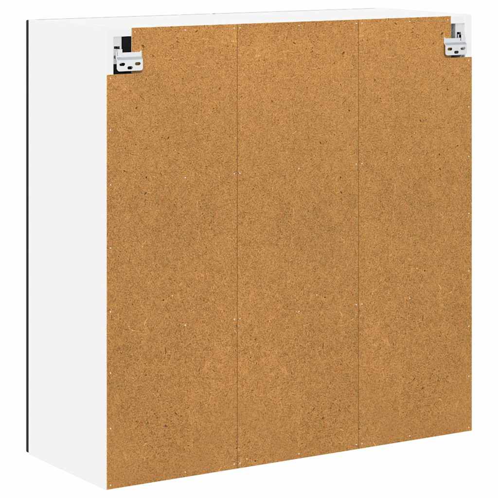 vidaXL Wall Cabinet LUCCA Black 80 x 31 x 80 cm Particleboard