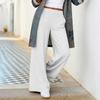 Women's Fashionable Loose Elastic Waist Wide-leg Trousers