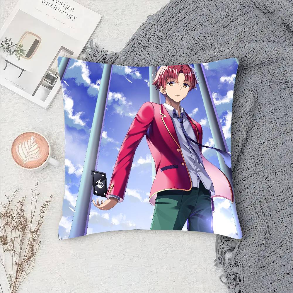 Classroom Of The E-Elite Anime Pillow Case Sofa Cushion Cover Room Home Decoration 30cm x 30cm