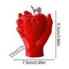 Valentine's Day Scented Candles Holding Heart Scented Candles Romantic Long-lasting Hand Held Heart Aromatherapy Candles