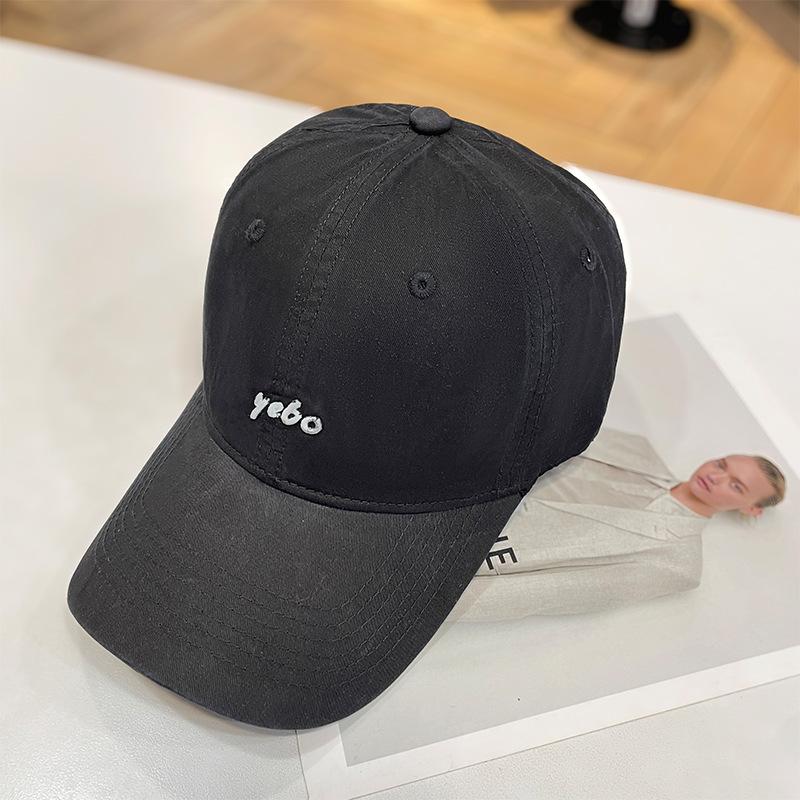 

Tide brand letter embroidery baseball cap children spring and summer soft top wide brim cap couple outdoor versatile face hat