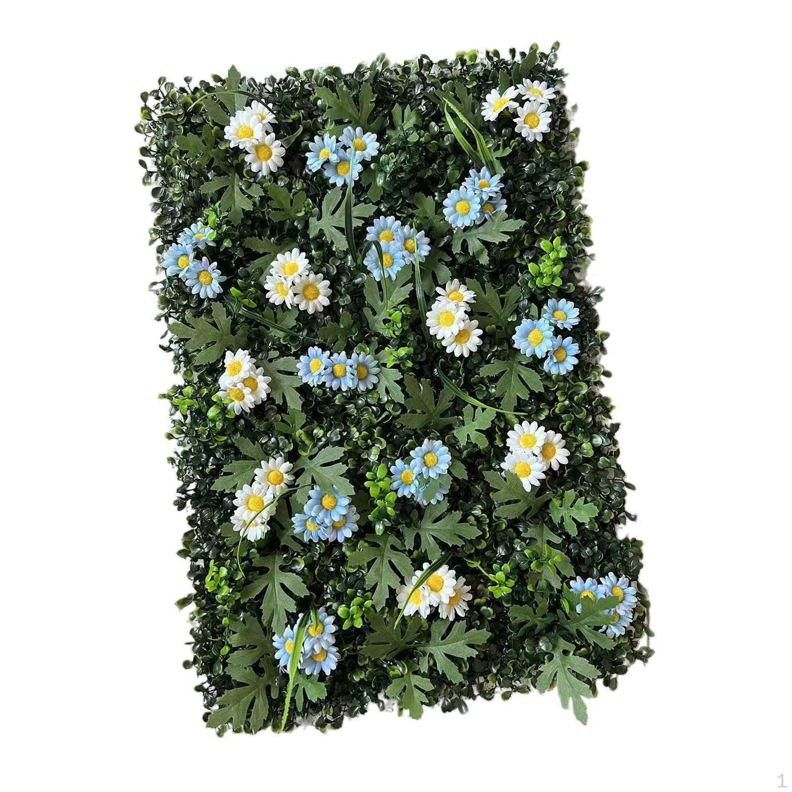 Зеленая стеновая панель с цветами для домашнего декора Blue White