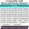 2 Pcs BLS Blender Blade Replacement Part for Black and Decker Blender Models BLR BL2010WP - Stainless Steel Blender Blade with Silicone Gasket -