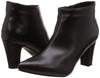 Liberty Doll 9014 Women's Pointed Toe Short Boots, Black PU, Size 23.0 cm, 2E