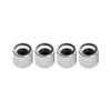 4pcs Metal Volume Tone Control Knob Dome Knob Set with Inner Hexagon Spanner for Electric Guitar Bass