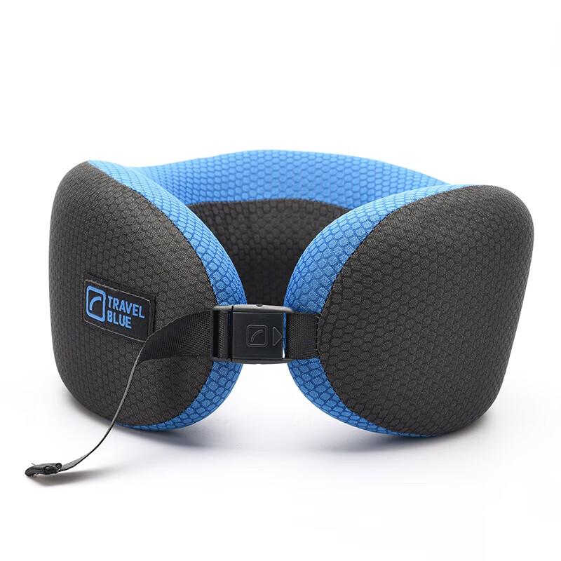 TRAVEL BLUE Memory Foam U-Shaped Travel Pillow
