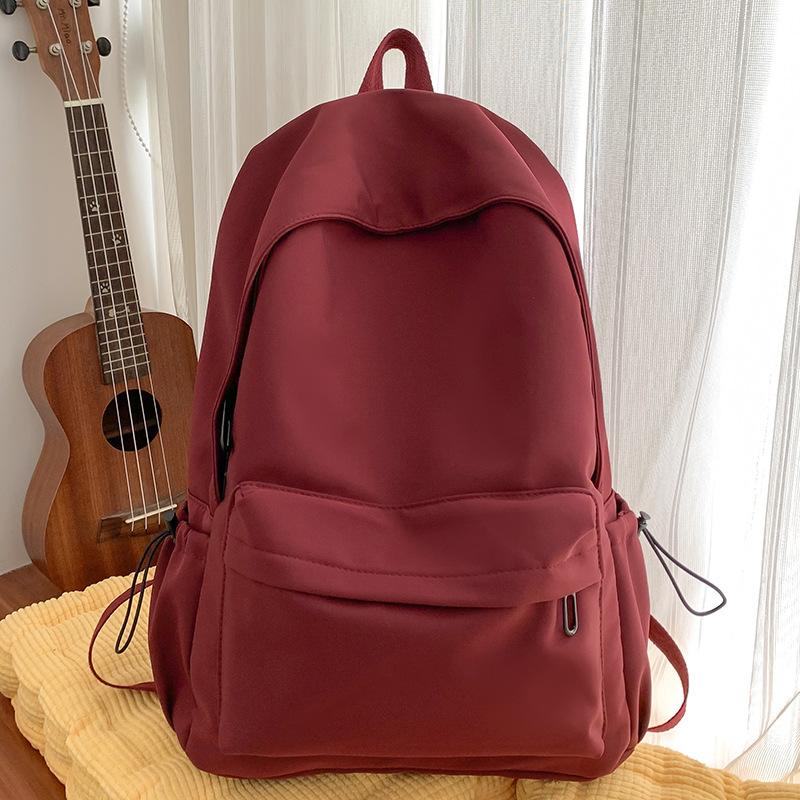 

Дитячий шкільний рюкзак для дівчинки початкової школи, бордовий, рюкзак для старшокласниці, рюкзак для студента коледжу