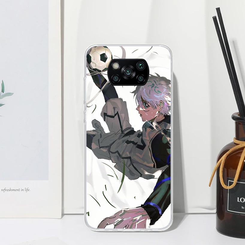 Blue Lock Nagi Seishiro Phone Case For Xiaomi Poco X7 X6 X5 M7 M8 Pro F7 Ultra Redmi 15C 15 13C 13 12C 12 10 10C 10A Art Fundas