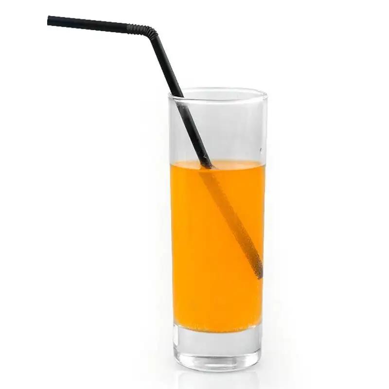 Mehrfarbige Plastikstrohhalme Küche Getränke Einweg Trinkhalm Cocktail Strohhalme Hochzeit Geburtstagsparty Bar Zubehör