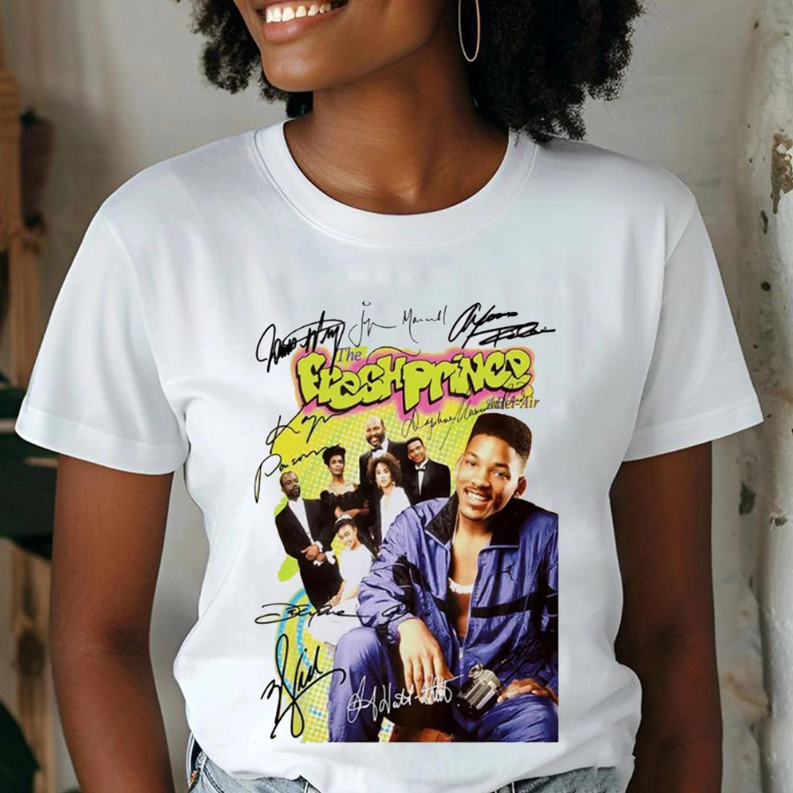 Funny The Fresh Prince TV Show Shirt, Retro The Fresh Prince of Bel‑Air Cast Tee S