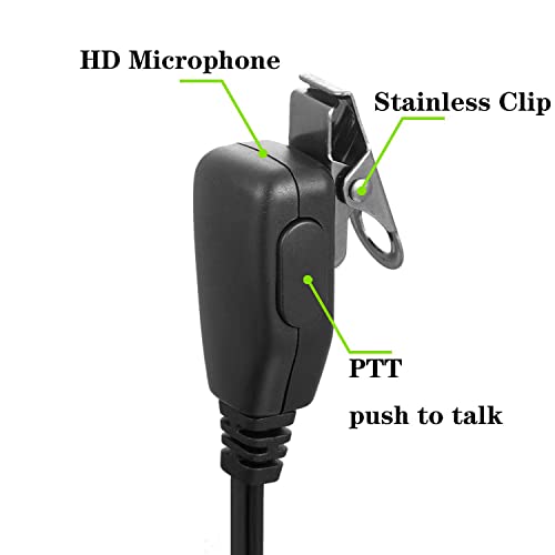 2.5Mm single-needle concealed catheter headset with PTT microphone for MOTOROLA 1PIN T460 MR350R FV500 walkie-talkie 2 pairs