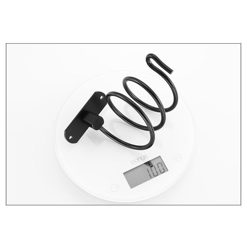 Bathroom Hair Dryer Holder Spiral Blow Dryer Rack Wall Mounted Aluminum Holder 2024 NEW