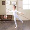 Women's Nude Fleece Ballet Base Layer Set for Autumn/Winter - Invisible Practice Wear for Children