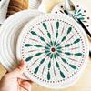 Anti-scalding Round Coaster Non-Slip Pot Pad Table Mats Woven Cotton Placemat  Table Decoration
