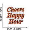 Freshly Squeezed Juice Embroidery Cloth Sticker Bag Decoration Beverage Cup Computer Embroidery Label Ironing Lemonade Patch Sticker