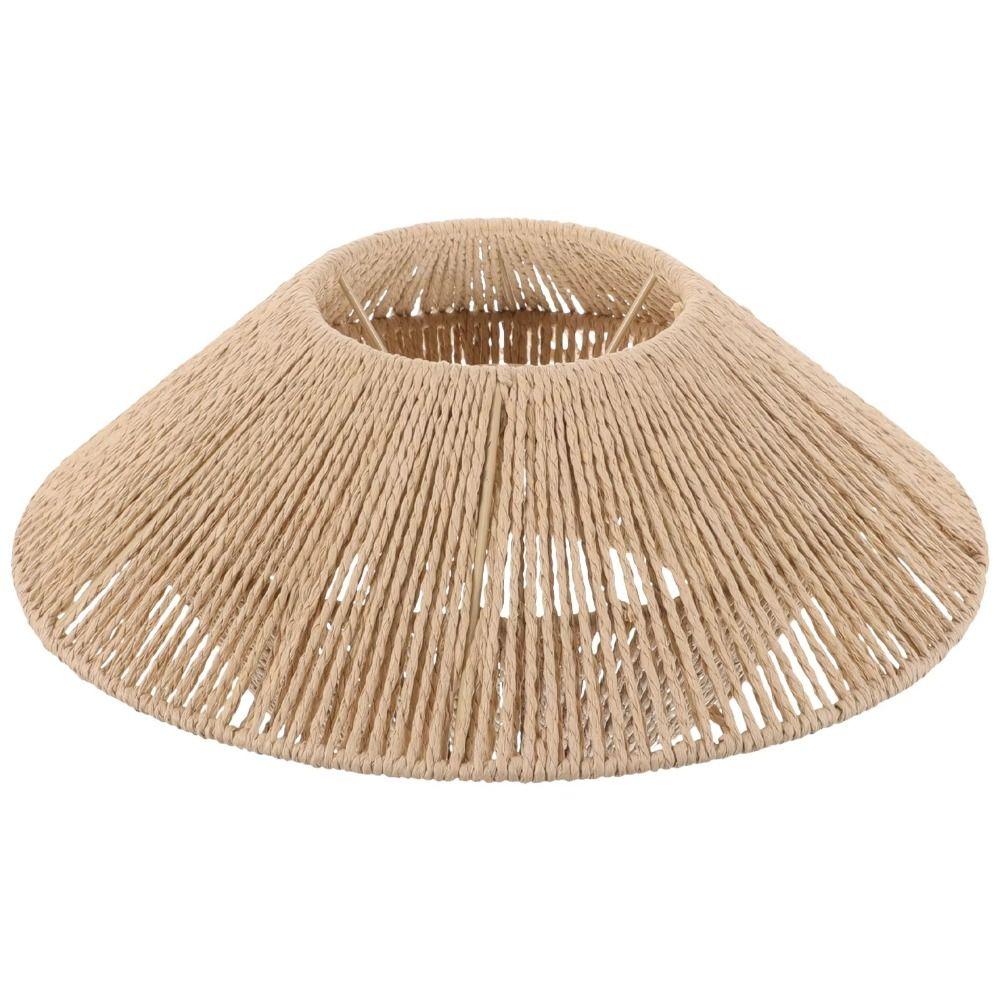 Barrel Vintage Lampshade Paper Weaving Simulated Rattan Lamp Shade New Light Cover  Hotel
