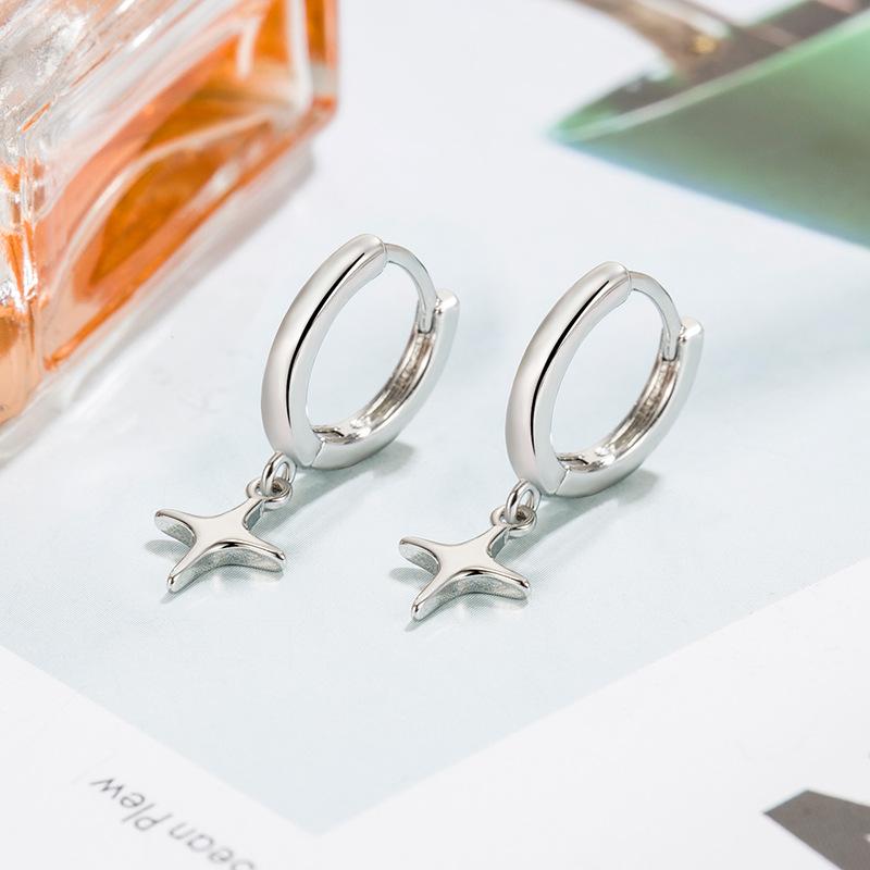 Star earrings, women's earrings, ear buckles, niche design versatile temperament stud earrings