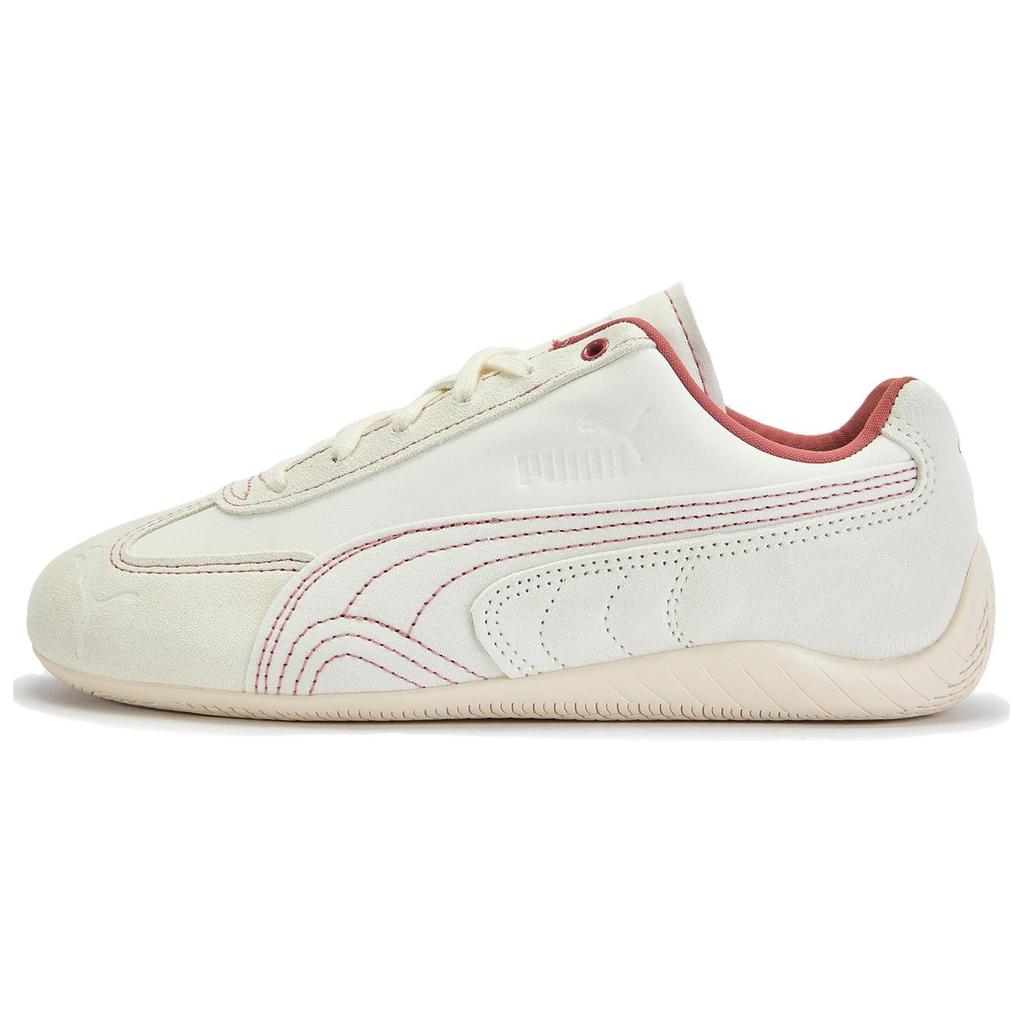 Puma Speedcat Series Paris Comfortable Versatile Racing Low-Top Canvas Lifestyle Shoes Women sneaker Beige 403810-01
