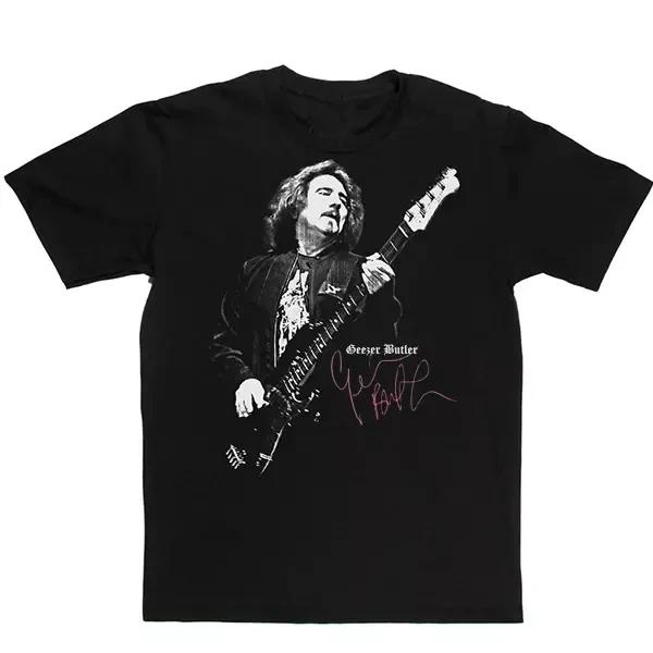Vtg Geezer Butler Live In Tour Heavy Cotton Black All Size Shirt Full Size TR717 S