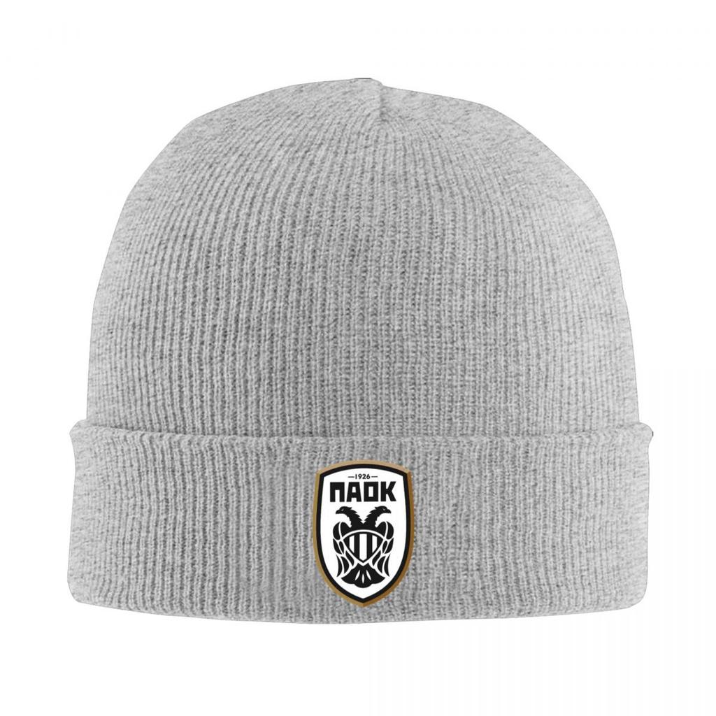 PAOK Greek Football Sports Fans From Thessaloniki Knitted Cap Winter Knit Bonnet Hat Skullies Beanies Hip Hop Caps for Unisex