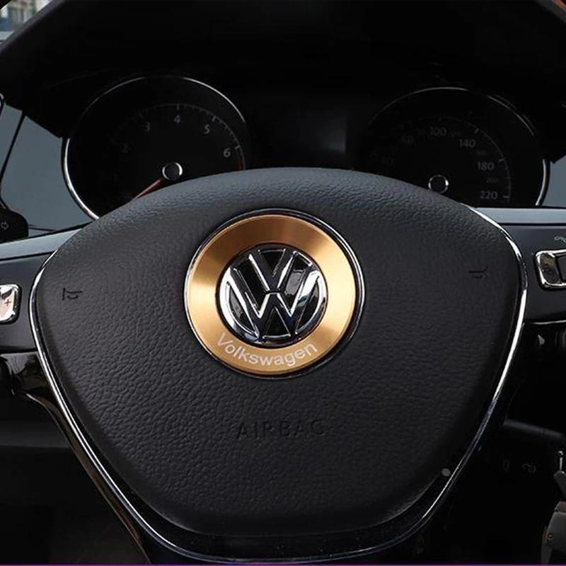Für VOLKSWAGEN VW Auto Lenkrad Auto Emblem Aufkleber Zubehör Für Volkswagen VW R-line GTI R Polo Golf Touareg Passat Mag