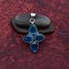 Awesome Blue Topaz Gemstone Pendant: 925 Sterling Silver Handmade Pendant Necklace Jewelry