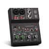 Teyun Q12 Q12m Professional 2 Channels Audio Mixer Interface Sound Card Console Mini USB Recording Mixer For DJ Studio Guitar