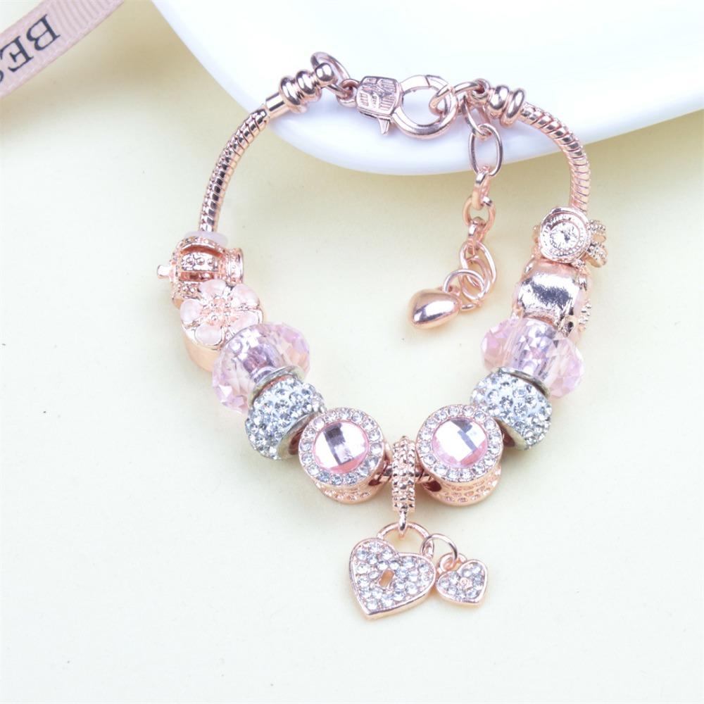 Beaded Bracelet Bangle Multi Element Stainless Steel Copper Alloy Open Spring Snake Bone Chain