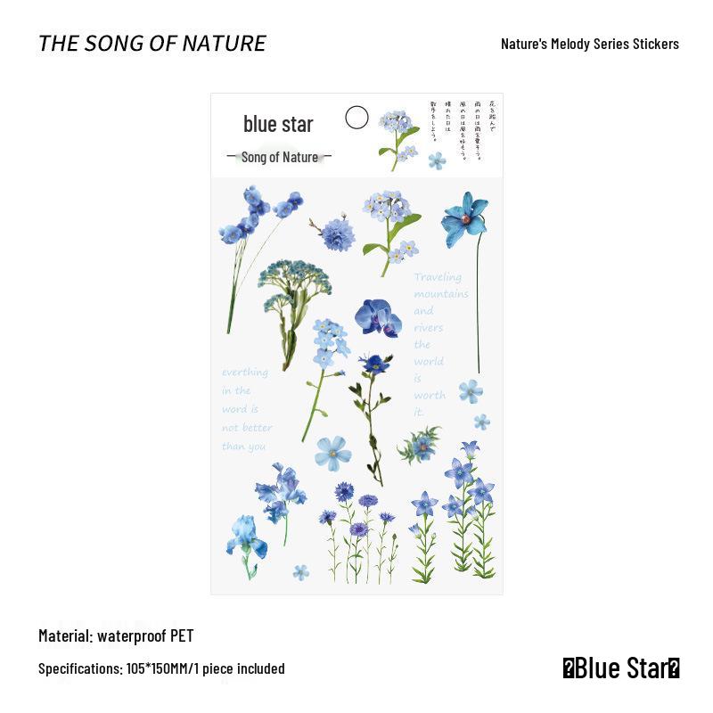 PVC Flower & Plant Stickers for DIY Crafts, Journals, Collages & Kids' Gifts