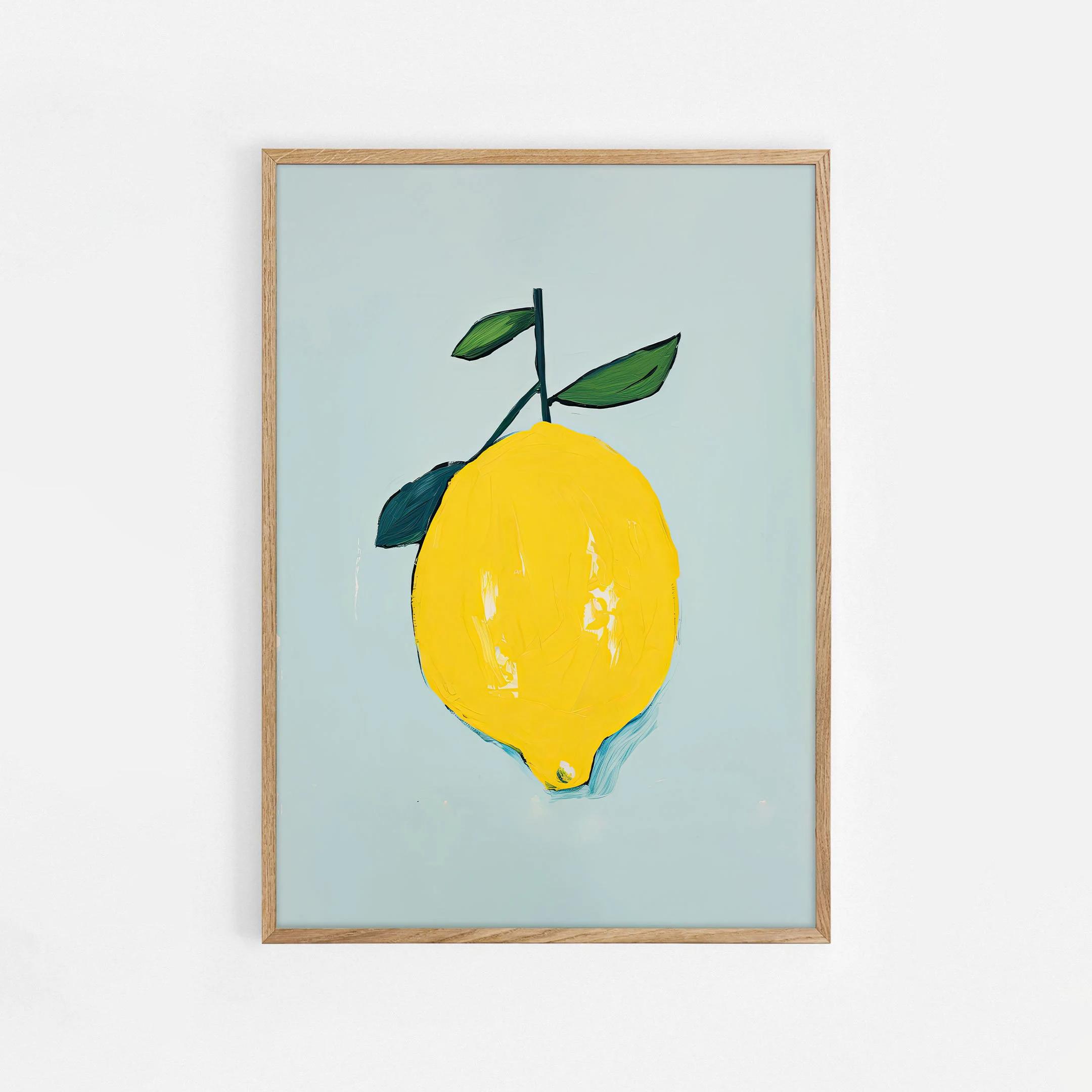 Wall Art Print Orange Peaches Strawberry Watermelon Tomato Lemon Fig Canvas Poster Home Decor Maximalist Modern Abstract Fruit 21X30CMNo Framed
