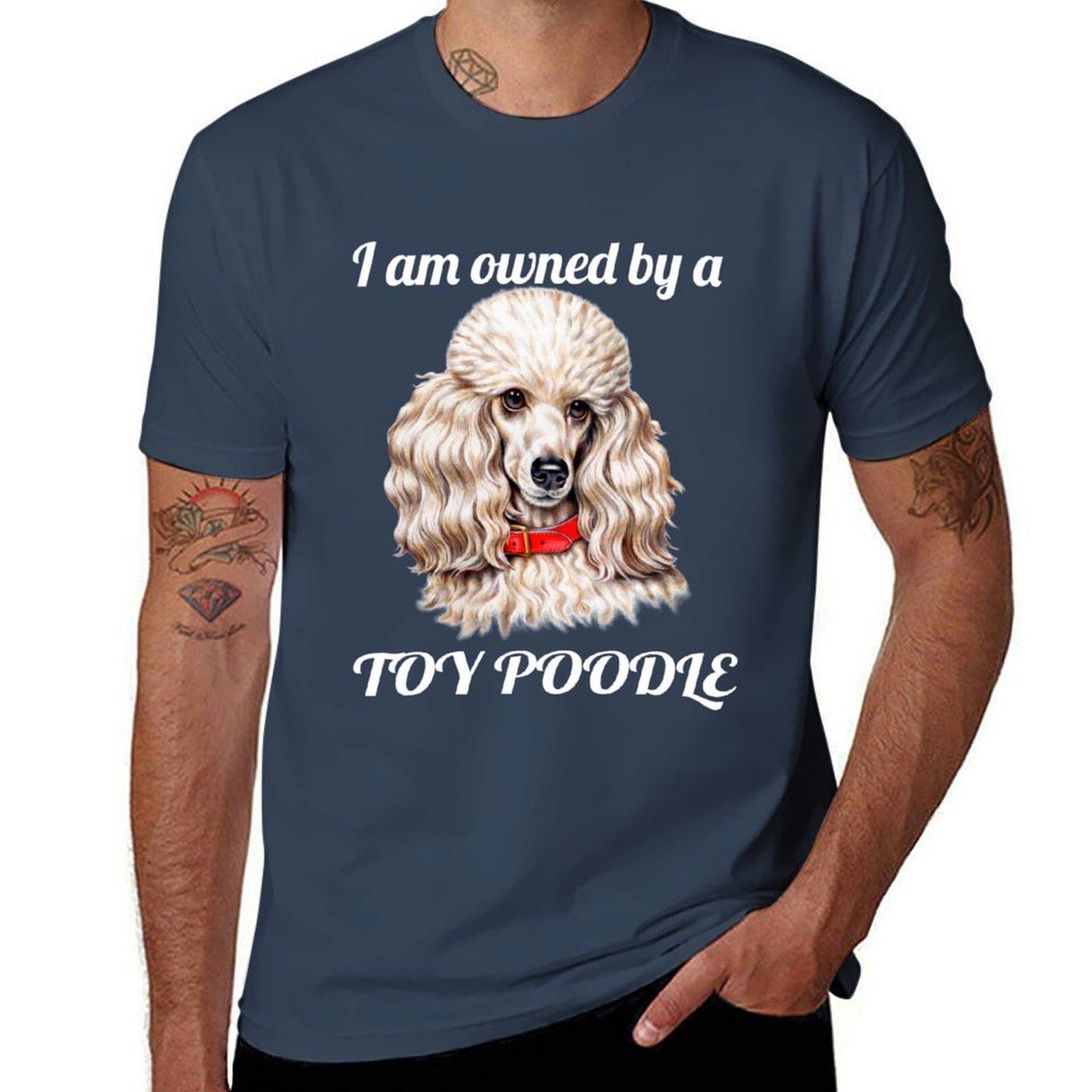I Am Owned By A Toy Poodle Tshirt Plus Size Solid Color Tshirt S