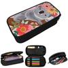 Cute Koala Floral And Branches Pencil Case for Students Gifts Pen Box Pencil Bag Stationery Supplies Pen Holder Bag