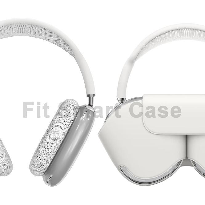 Case Cover for AirPods Max Headphones, Clear Soft TPU Earcup Cover for AirPods Max, Anti-Scratch Transparent Accessories Skin Protector for Apple