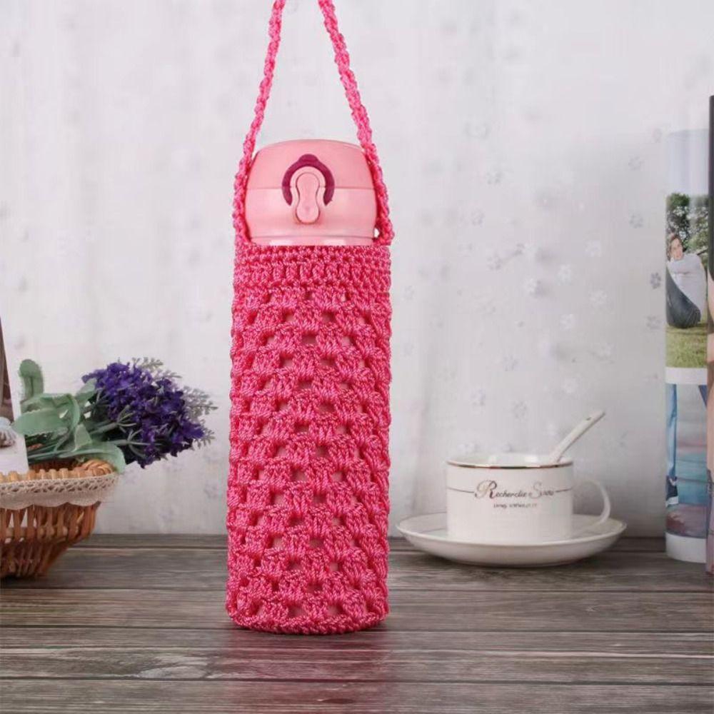 Reusable Cup Sleeve Pouch Knitted Water Bottle Bag Water Bottle Cover Water Bottle Accessories