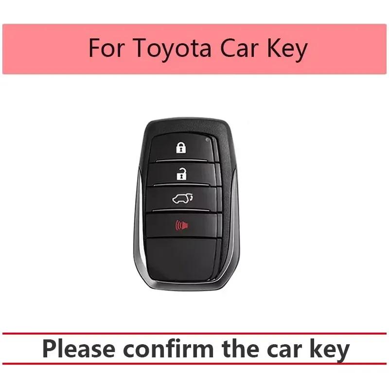 Car Remote Key Case Cover Fob Shell For Toyota Cruiser Mirai Corolla Hilux Revo Innova Rav4 Tundra Fortuner Venza 4 Buttons TPU