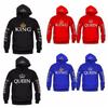 Womens Oversized Printed Hooded Sweatshirt Long Sleeve Streetwear Plus Size Loose Fit Winter