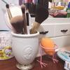 Cosmetic Brush Storage Box Noble Relief Portrait Tube Makeup Beauty Storage Bucket Makeup Tube Desktop Storage Box Pen Holder