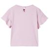 Children's T-shirt with Lilac Ruffle Sleeves 92/104/116/128/140